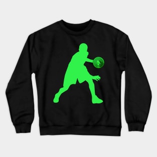 Ethereum Basketball Player Neon Green Crewneck Sweatshirt